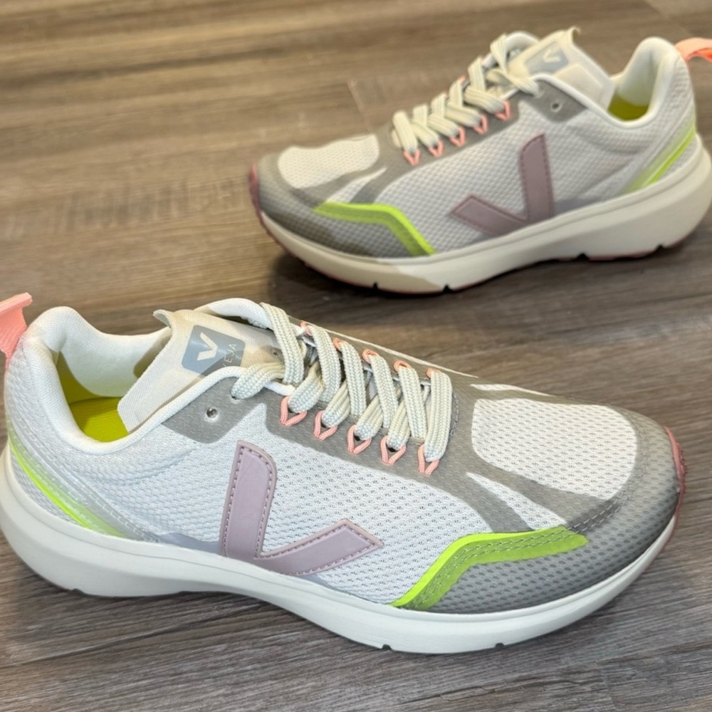 Veja Condor 2 Natural Parme Jaune Fluo Sneakers